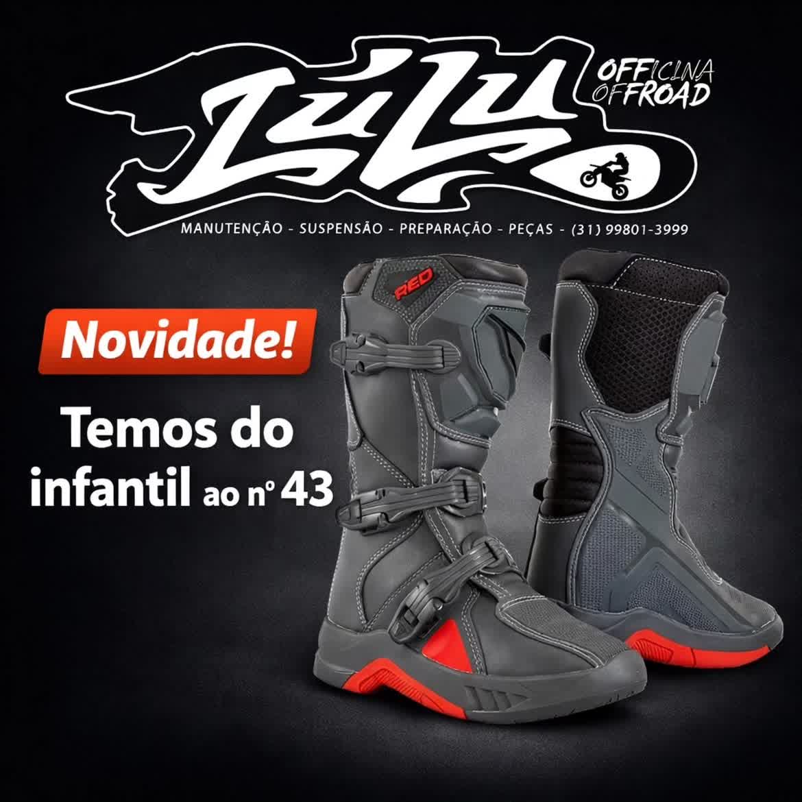Bota Off Road Infantil ao Nº 43