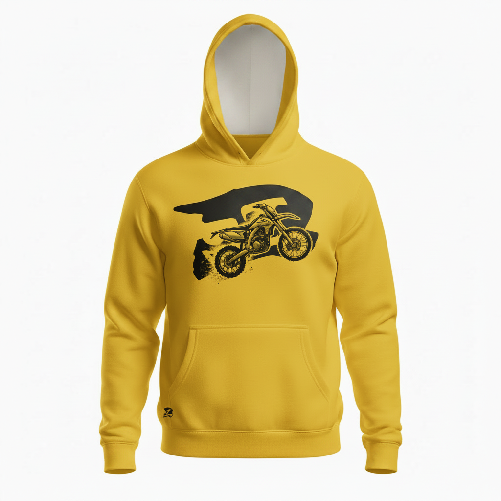 Moletom Lulu Motocross — Amarelo