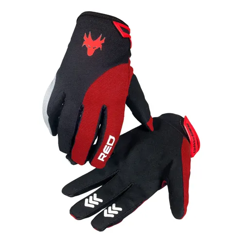 Luva Red Dragon Motocross — Preta/Vermelha